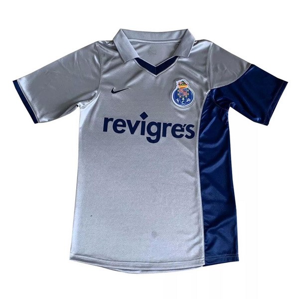 Camiseta Oporto Replica Segunda Ropa Retro 2001 Gris